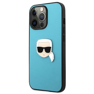 iPhone 13 Pro Hülle Karl Lagerfeld Karl Head Case/ Hülle Blau