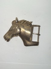 Barry Kieselstein-Cord Horse Head Belt Buckle Sterling Silver 925 / Gold Plated