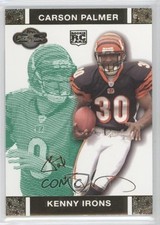 2007 Co-Signers Green Changing Faces Gold /249 Kenny Irons Carson Palmer #67 0l1