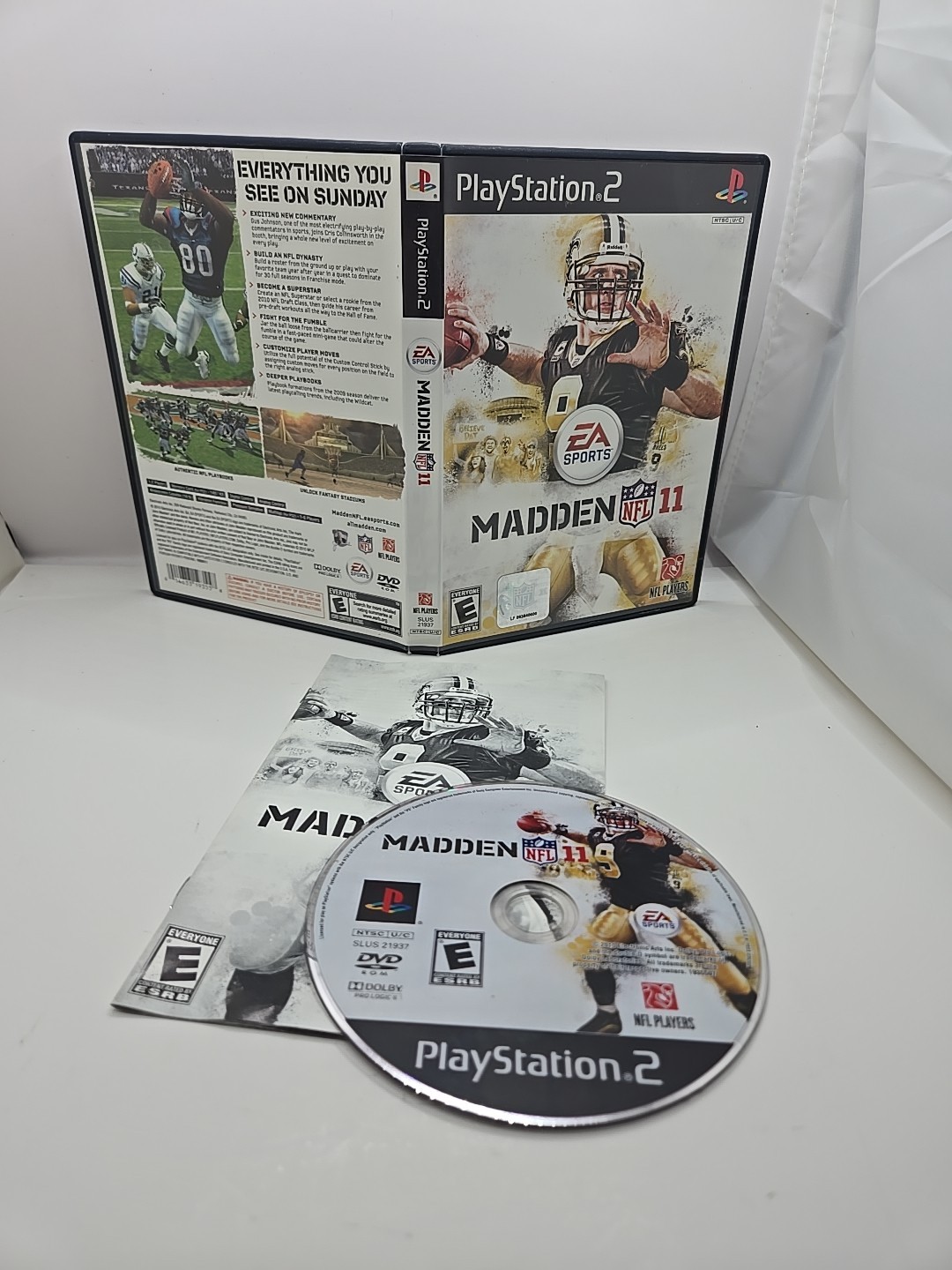 Juego Madden NFL 11 Ps2 (Sony PlayStation 2, 2010) Completo Probado Envío Gratis.