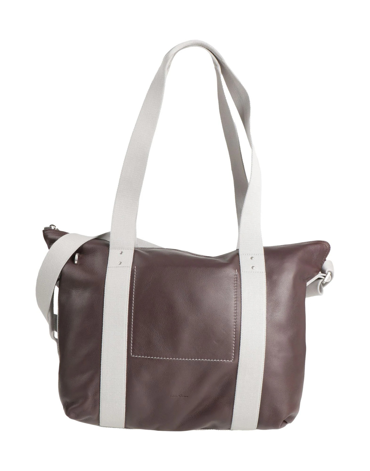 Rick Owens - Men - Pebbled-leather Shoulder bag - Chocolate brown