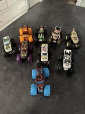 Lot Of 9 Rare Hot Wheels Monster Jam Monster Trucks 1/64 scale Grave Digger more
