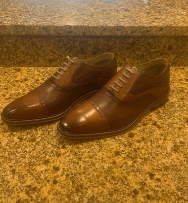 Giorgio Brutini Tan Leather Oxfords s-l400.jpg main image 3