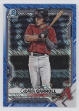2021 Bowman Chrome Prospects Blue Shimmer Refractor 26/150 Corbin Carroll 17ii