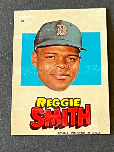 Reggie Smith #18 1967 Topps Red Sox Stickers card