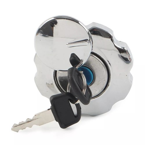 Secure Your Fuel Tank with Aluminum Alloy Lock Cover for Motorcycles 2 Keys - Picture 10 of 12