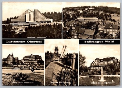 Luftkurort Oberhof Thüringer Wald Germany 1970 Real Photo Postcard