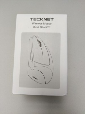 TECKNET TK-MS007 White Vertical Mouse BT 2.4G 4800 DPI Silent USB Receiver