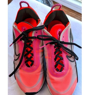 Nike Air Max 2090 Lava Glow Black Flash Crimson CK2612-500 Womens Size 9 Running