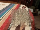 Vintage Clear Glass Diner/Restaurant Mini Coffee Creamer Bottles