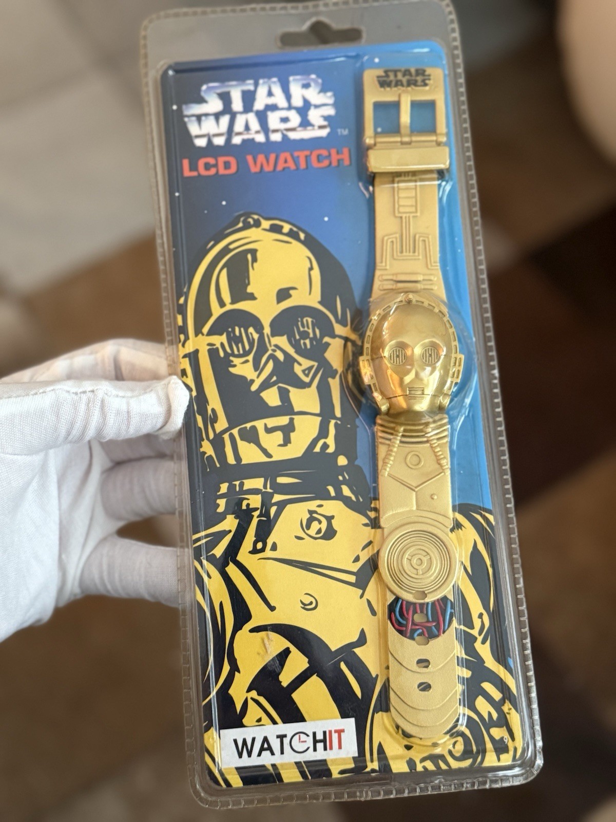Vintage 1997 Star Wars C3PO LCD Digital Watch Japan Exclusive - New Sealed JDM