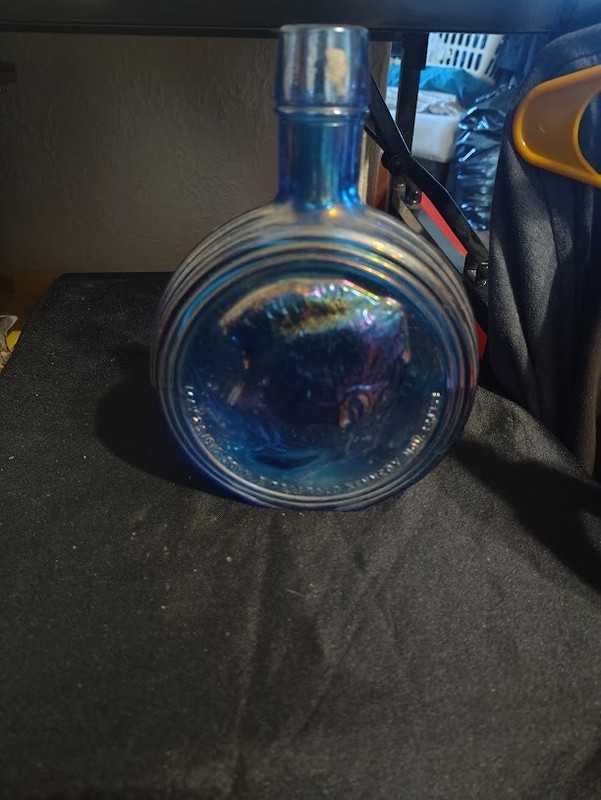 Vintage Wheaton~First Edition~JOHN F KENNEDY Carnival Glass Bottle 1965 9"