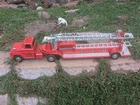 Vintage 1959 Pressed Steel Tonka  No. 5 Hook and Ladder Fire Truck