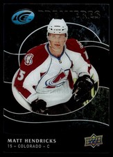 2009-10 Upper Deck Ice ROOKIE PREMIERE Matt Hendricks Rookie Colorado Avalanche