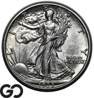 1935-S Walking Liberty Half Dollar, Better Date San Francisco Issue, BU++