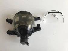 MSA Millennium CBRN Riot Control Mask MEDIUM Yellowed Clear Outsert Lens #10