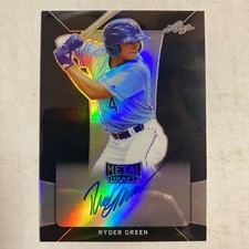 2018 Leaf Metal Draft Black Ryder Green ROOKIE Auto 11/15 TR