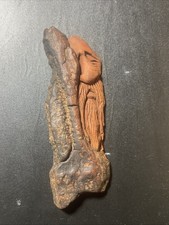 Hand Carved Wood Spirit Face from Cedar Log Rustic Woodland Art Guardian Spirit