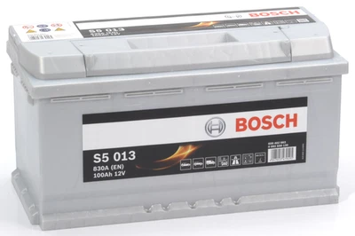Batterie de démarrage Auto BOSCH S5013 - 12V 100Ah 830A (EN) - Photo 1/4