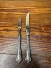 Gorham Lancaster Rose Sterling Silver Silverware Flatware Fork And Knife Set