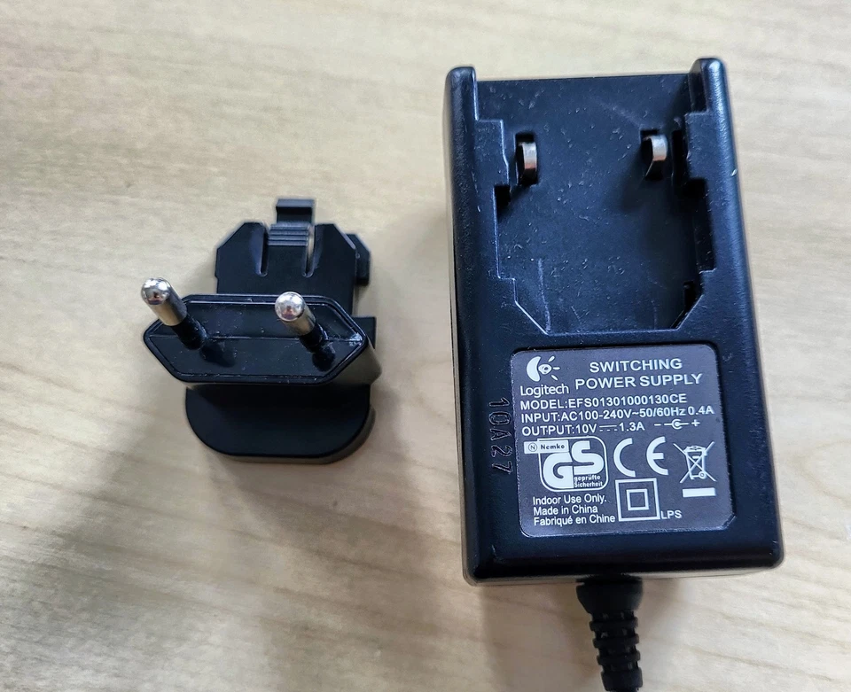 LOGITECH AC Adapter 10V DC 1,3A - Bild 2 von 3