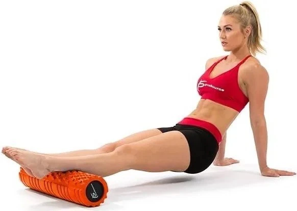 Rodillo de espuma ProSource Sports Medicine largo 24x6" / 13x6" naranja Foto 2 de 2