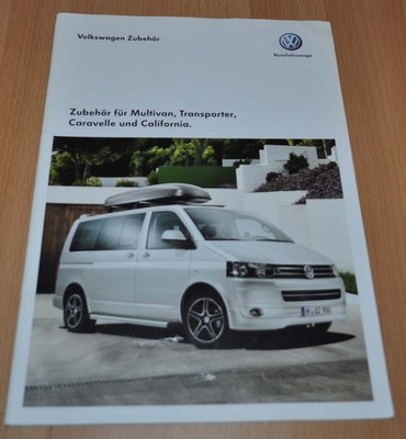 2011 Volkswagen Transporter Caravelle Accessories Zubehor Brochure Prospekt DE