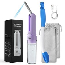 Aovikood Juego de herramientas de limpiaparabrisas eléctrico portátil bidé púrpura Hpb2501A