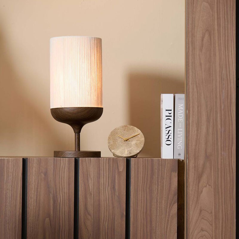 Lampe de table Dania en métal marron pour réchauffer l'ambiance du bureau