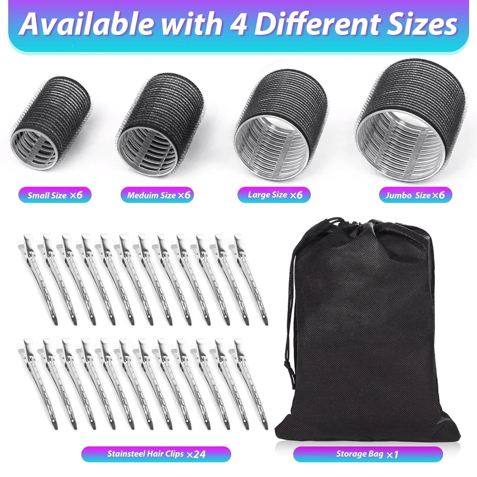 Lockenwickler Set Lockenwickler Clips Haarstyling Selbsthaftend für alle Haar... - Bild 4 von 4