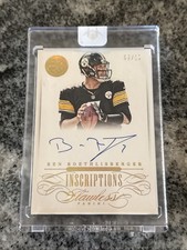 2015 Panini Flawless Inscriptions Ben Roethlisberger #I-BR Gold /10 (AU)