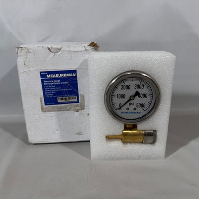 #ad #ad Measureman Pressure Washer Gauge Kit 2 1 2 Inch 6000 PSI 3 8 Inch Stainless S $16.95