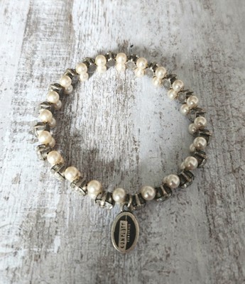 Konplott Armband ''Pearl Shadow'' Weiss Gr. M Boho Chic Hochzeit Edel Weiss 