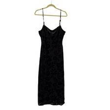 Nwt’s Taylor Maxi Dress 12 Purple Floral Burnout Velvet Slip Side Slit Y2K 90s