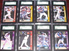 2001 Cap Cure Home Run Challenge Complete Set (8) SGC GRADED Jeter Gwynn Griffey