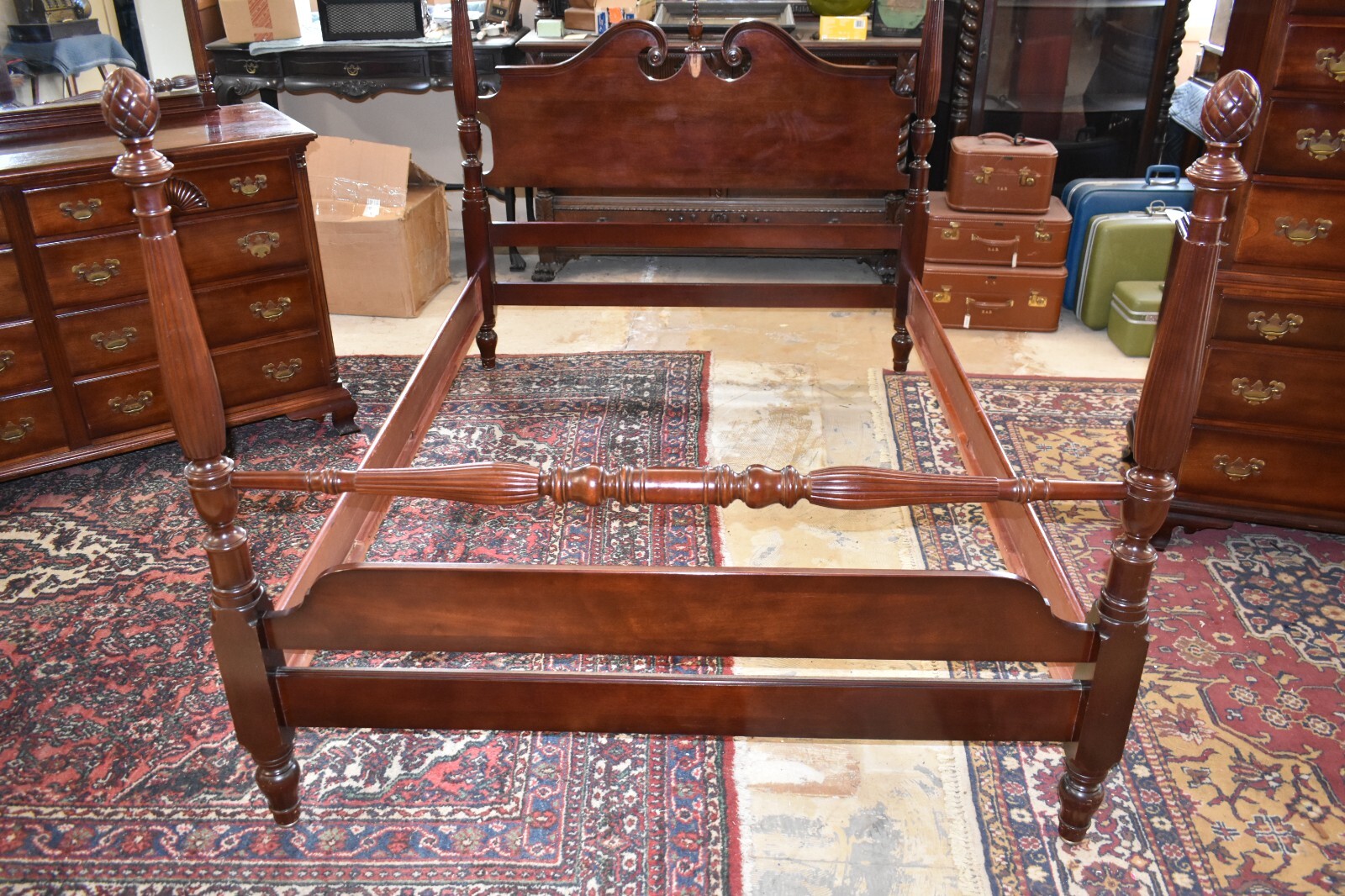 Rare Antique Solid Mahogany Full Size Bedroom Set by Kling Furniture eBay