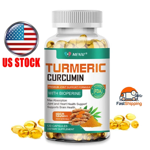 Turmeric Capsules Curcumin 95% | Joint Inflammation Relief & Immune Defense 120p