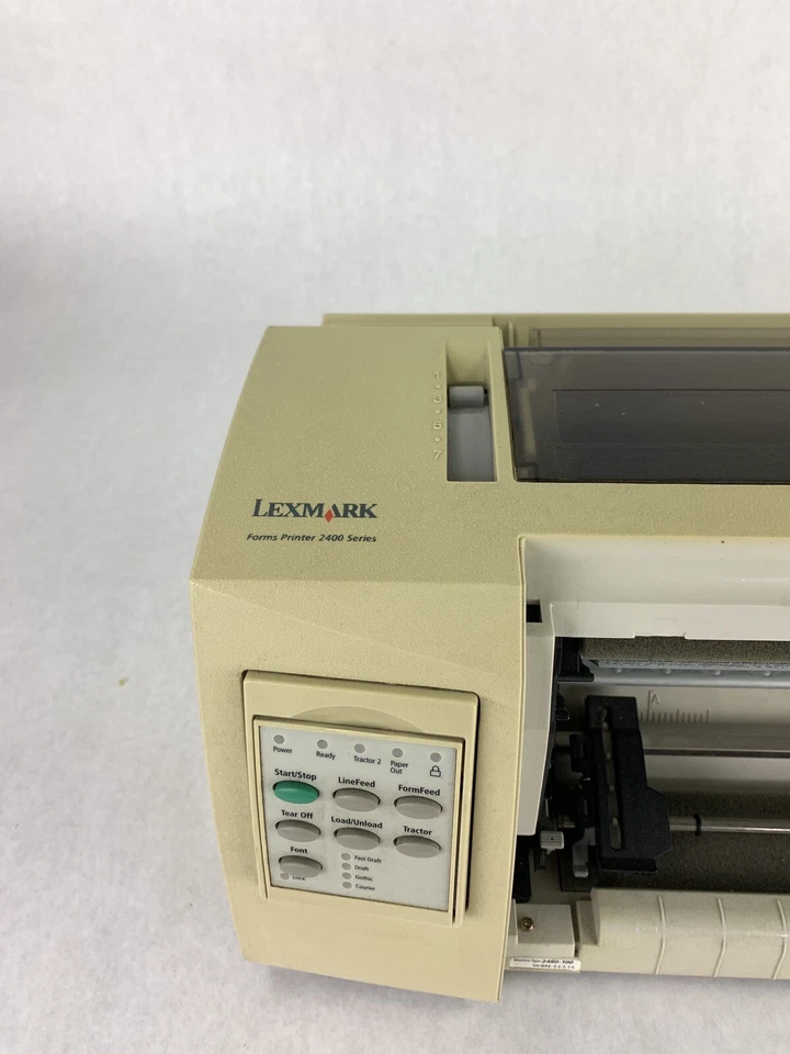 Lexmark 2400 Series 2480-100 Dot Matrix Printer Bad Ports for Parts and Repair - Image 3 of 4