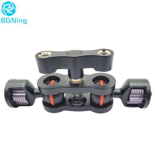 BGNING Upgraded Articulating Magic Arm Double 1/4" Ball Head Adapter Crab Clamp - Afbeelding 1 van 5