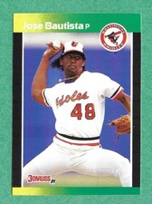 1989 Donruss Baseball -Jose Bautista #451 Orioles Rookie