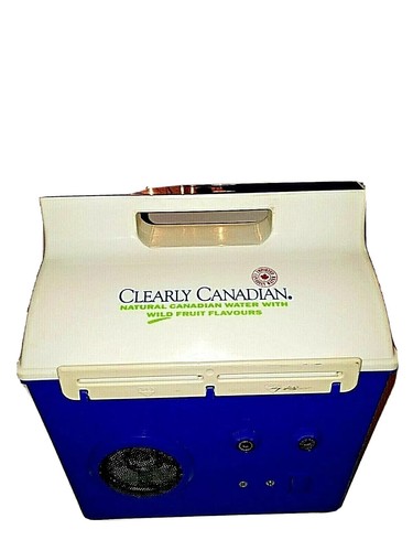 Clearly Canadian Brotdose Radio Vintage Sammlerstück selten blau weiß AM/FM - Bild 2 von 10