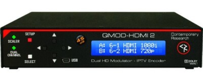 Contemporary Research QMOD-HDMI 2 IPTV Encoder HDTV Modulator 5098-001 B-6