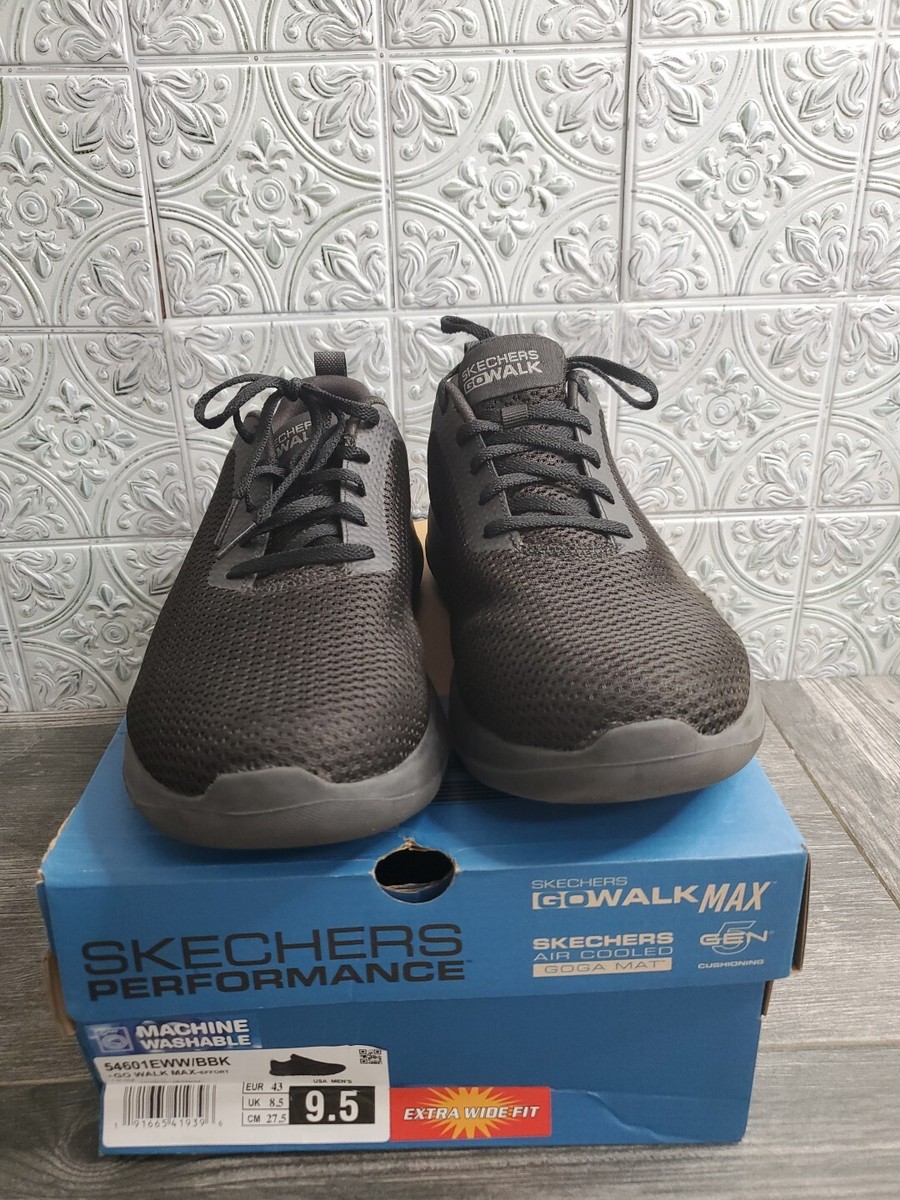 Skechers Mens Go Walk Max 54601 Black Running Shoes Sneakers Size