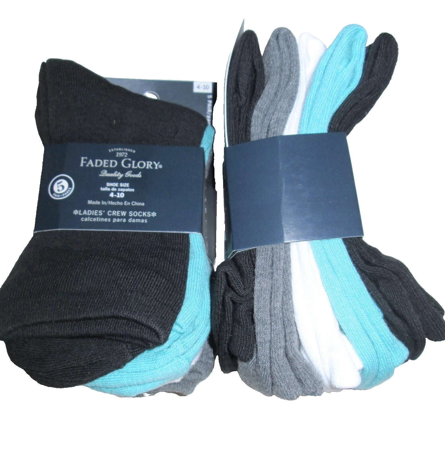 Medias y calcetines para mujer Faded Glory de poliéster