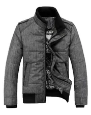 Mens Warm Winter Fleece Jacket Outdoor Casual Sherpa Lined Thermal Snow Coat