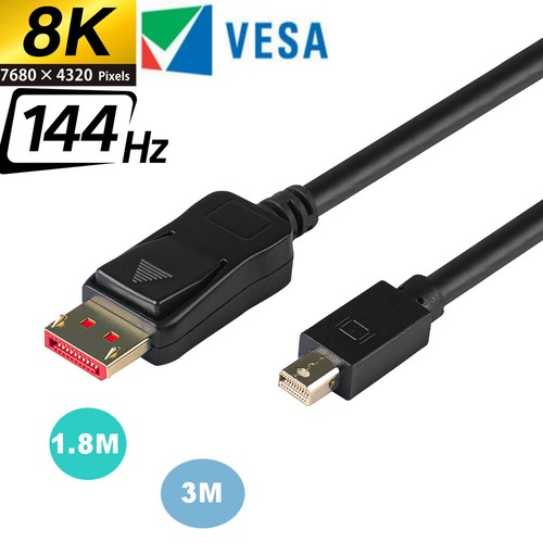 Mini Displayport 1.4 Cable Cord 1.8M 3M 