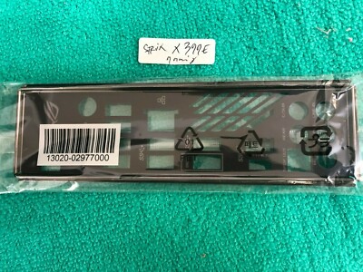 ASUS ROG STRIX X399 E GAMING IO SHIELD BACK PLATE ( BLACK ) ,original