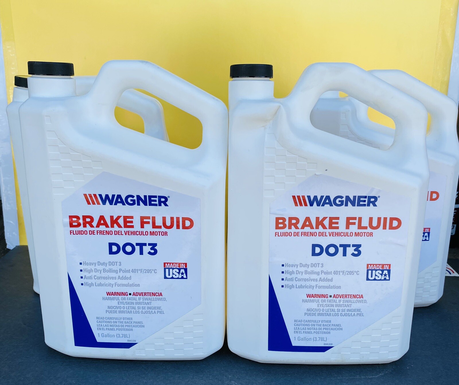 WAGNER Dot 3 21b Brake Fluid 1 Gallon 3.78 Ltr for sale online eBay