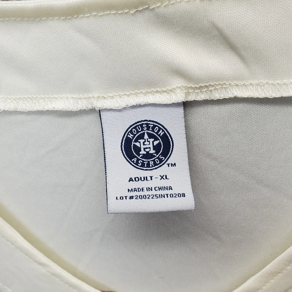 MLB Houston Astros #27 Jose Altuve Baseball Jersey Men's XL Multi Button Front - Image 3 of 4