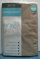 Excell Medium Weight Peva Shower Curtain Liner  (11092) FS